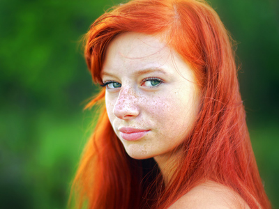 Redhead red pubic hair